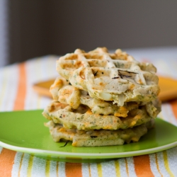 Herbed Cheezy Savory Waffles