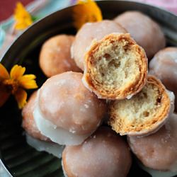 Flaky Sugar Glazed Indian Doughnuts