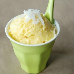 Mango-Coconut Sherbet