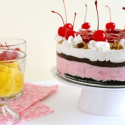 Banana Split Ice Cream Torte