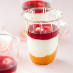 Apricot-Cherry Goat Cheese Mousse