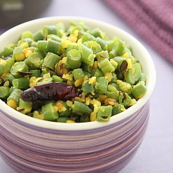 French Beans with Mung Dal