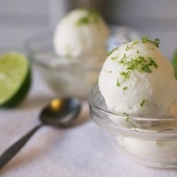 Coconut Lime Sorta-Sorbet