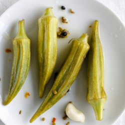 Spicy Okra Pickles