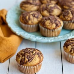 Zucchini Nutella Muffins