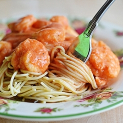 Capellini with Shrimp and Tomatoes