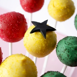 Ghana Flag themed Cake Pops