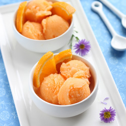 Orange Cantaloupe Sorbet