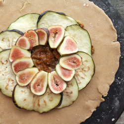 Eggplant and Fig Confit Galette