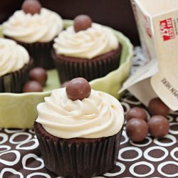 Malted Milk Cupcakes