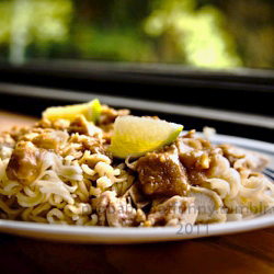 Peanut Noodles with Chicken