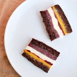 Striped Ice Cream Cake