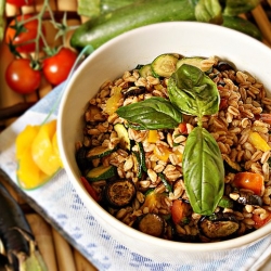 Spelt Salad with Grilled Vegetables