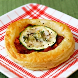 Puff Pastry Tartlets w/ Zucchini