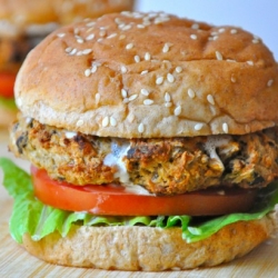 Baked Eggplant Burger