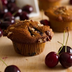 Cherry Orange Graham Muffins