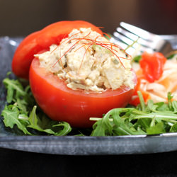 Chicken Salad Stuffed Tomato