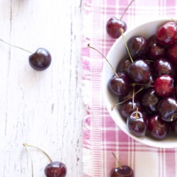 Dark Cherry Yogurt Popsicles