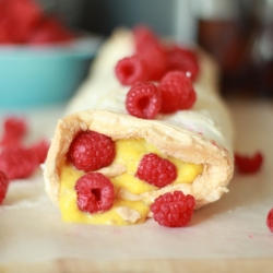 Raspberry Meringue Roulade