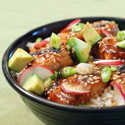 Salmon Chirashi Rice Bowl