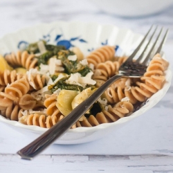 Radish Green and Artichoke Pasta