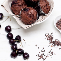 Chocolate Cherry Muffins