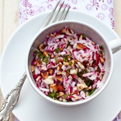 Radish Salad with Roasted Nuts