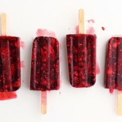 Berry + Mint Ice Pops