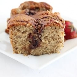 Strawberry Nutella Banana Bread