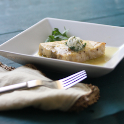 Citrus Swordfish & Cilantro Butter