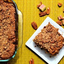 Healthy Rhubarb Coffee Cake