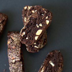 Chocolate Almond Olive Oil Biscotti