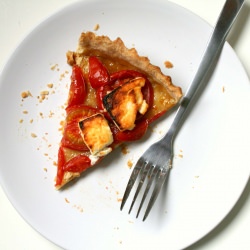 Tomato Tart with Chèvre and Honey