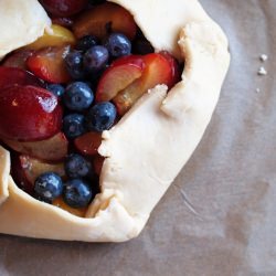 Plum Blueberry Galette