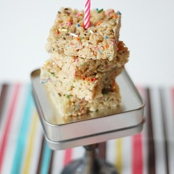 Birthday Cake Batter Rice Crispies