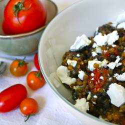 Lentil and Chevre Salad