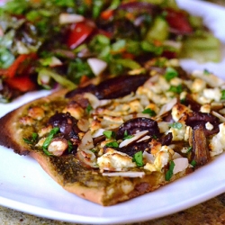 Mediterranean Date & Olive Pizza