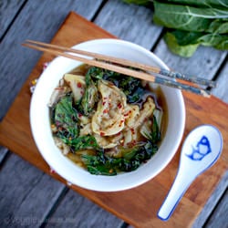 Enoki Mushroom Wonton Soup