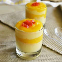 Mango & Vanilla Custard Verrines