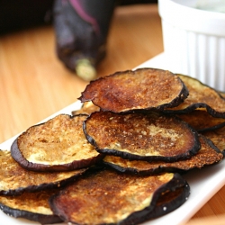 Garam Masala Eggplant Chips