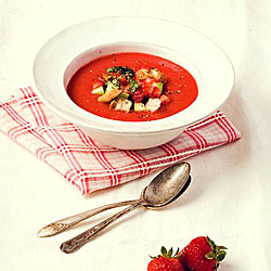 Strawberry Tomato Gazpacho