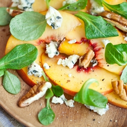 Spicy Pickled Peach Salad