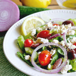 Greek Salad w/ Lemon Dressing