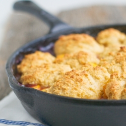 Nectarine Blueberry Cobbler