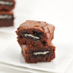 Oreo Stuffed Brownies