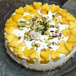 Upside Down Mango Quark Cheese Pie