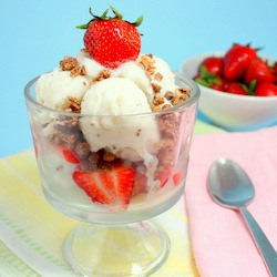 Coconut Milk Ice Cream Parfait