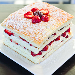 Summer Cake with Strawberries