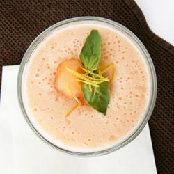 Cantaloupe Soup with Lemon & Ginger