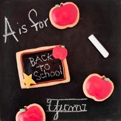 Back to School Chalkboard Cookies